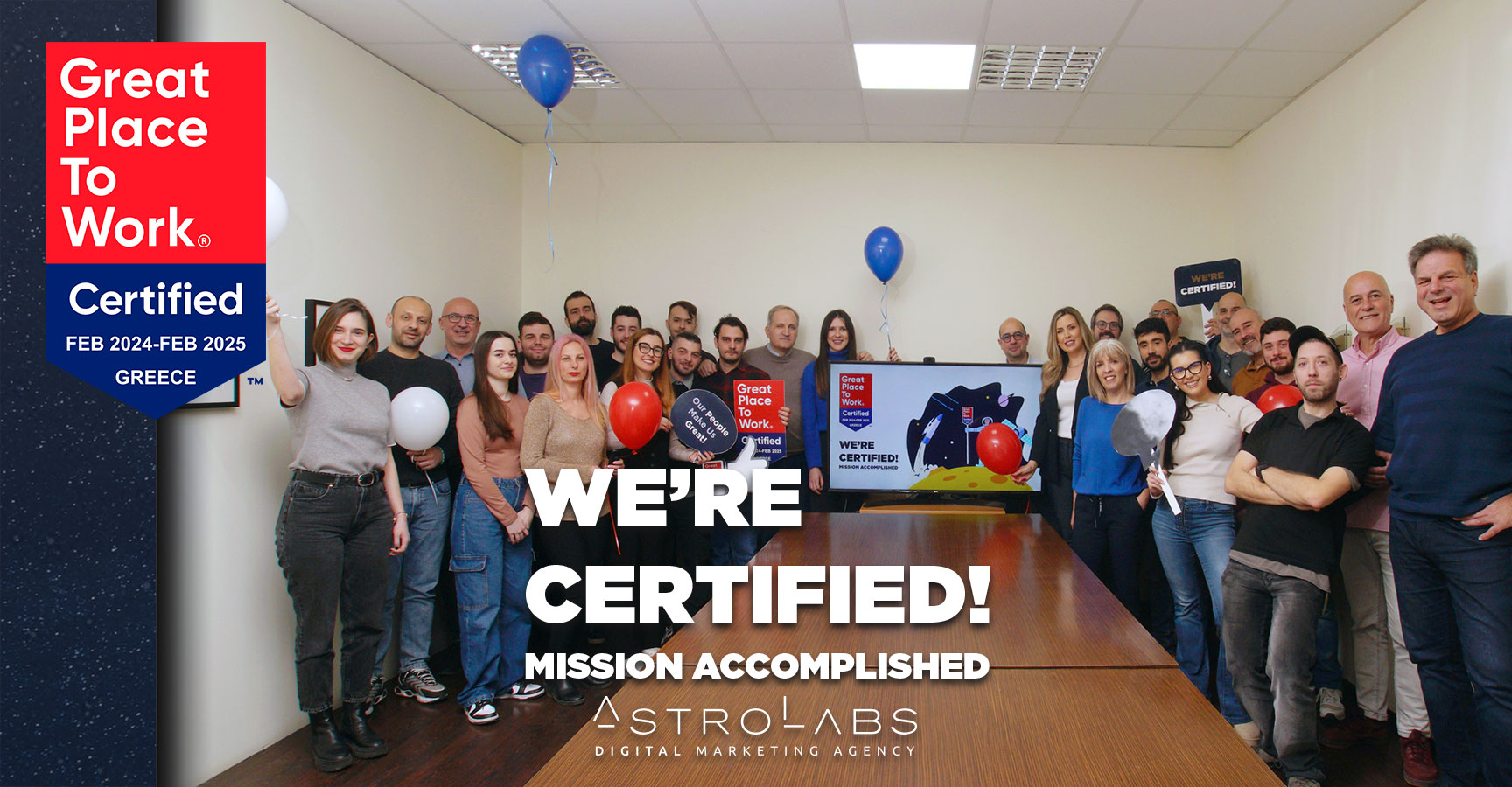 AstroLabs Named Great Place to Work for 2024-2025